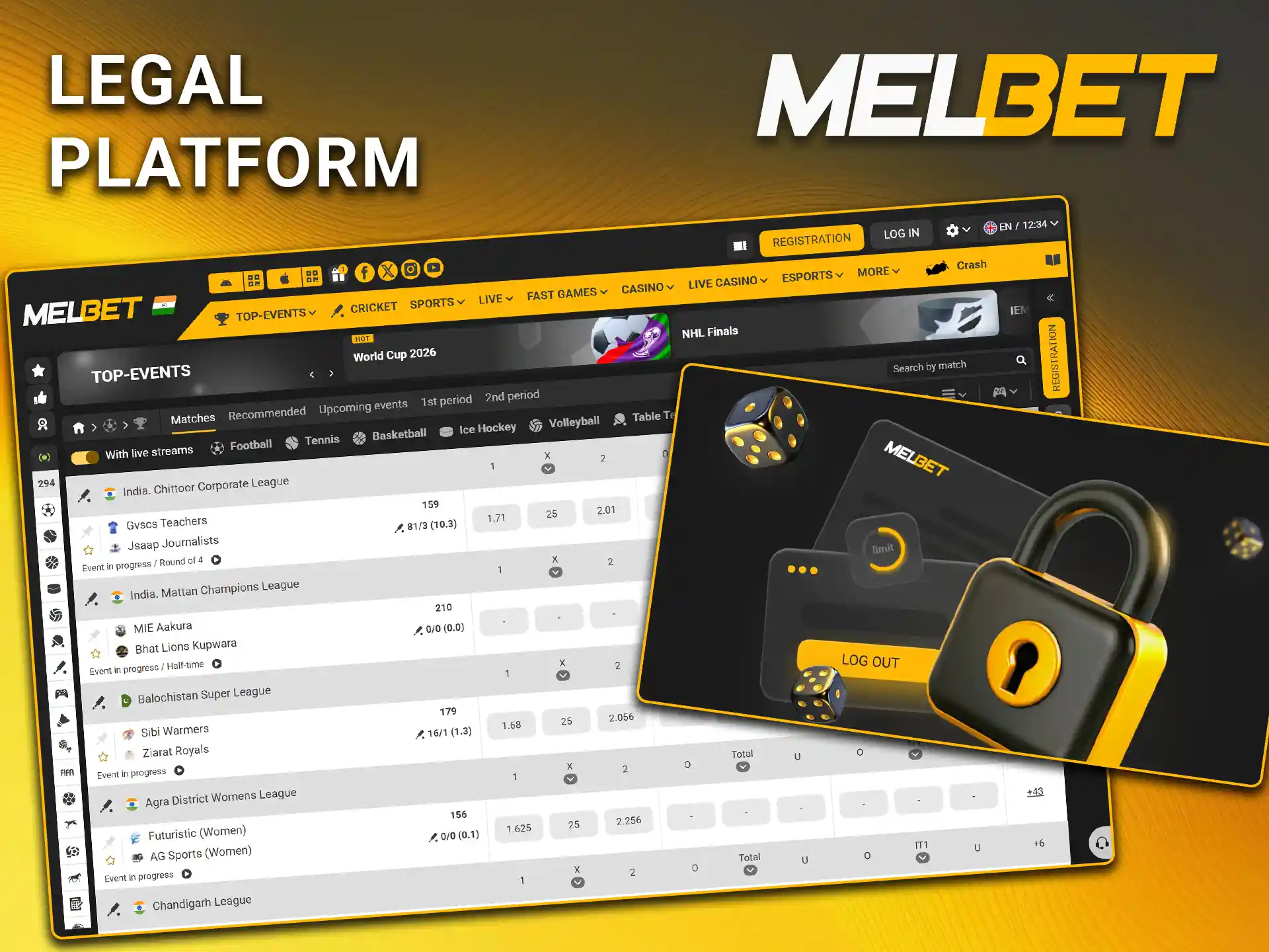 Find out if the platform is legal in India for Melbet.