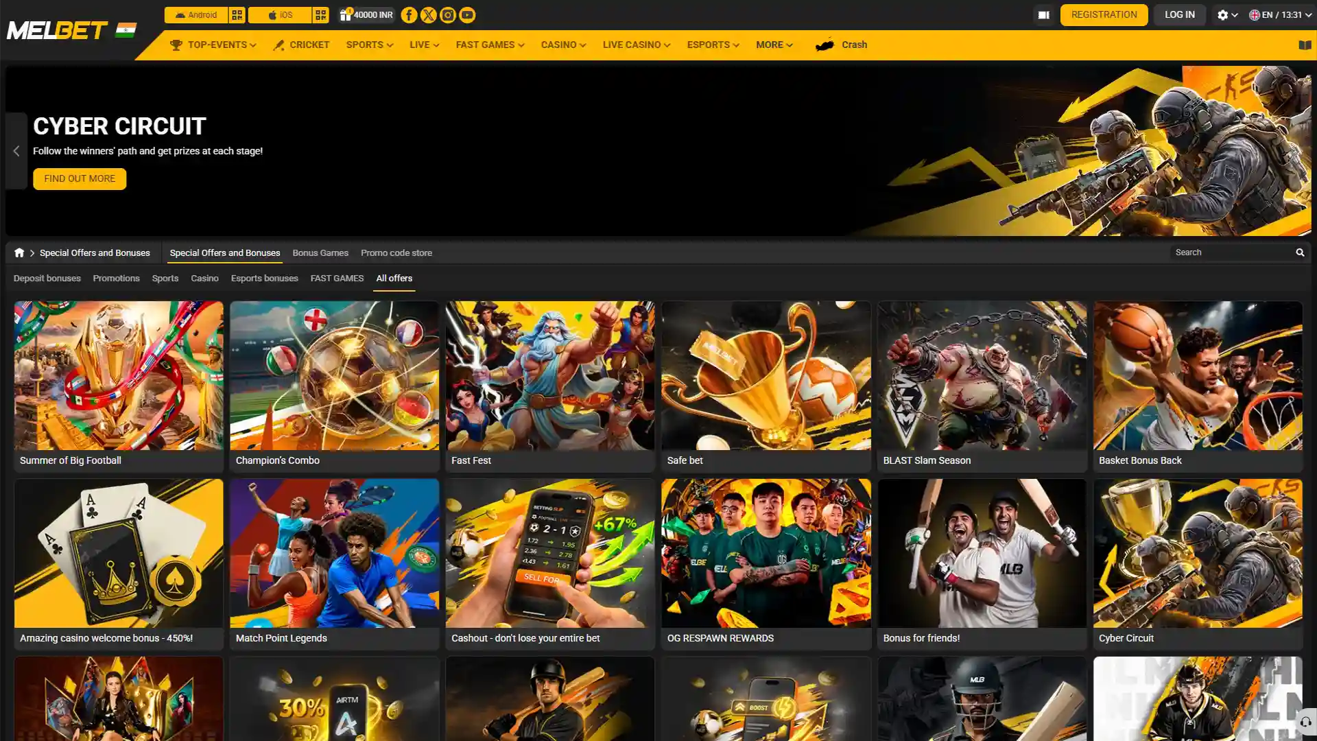 Discover the many bonuses available at Melbet.